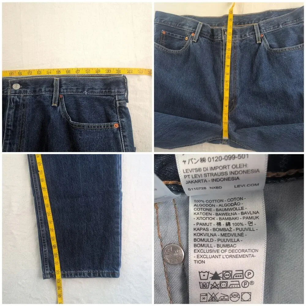 Levi's 550 Relaxed Straight Dark Wash Men's 42x32